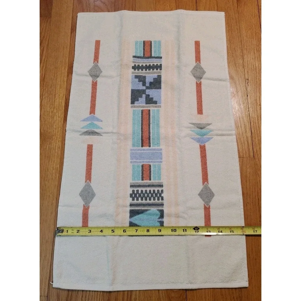 Vintage Cannon Royal Family Hand Towel‎ Southwest Geometric Print